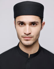 BLACK BLENDED MEN CAP | JJ-CAP-0001-R81