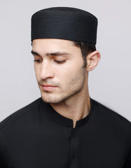 BLACK BLENDED MEN CAP | JJ-CAP-0001-R81