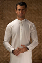 WOKING - WHITE COTTON EXCLUSIVE KAMEEZ SHALWAR