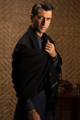 WOKING - DARK INDIGO COTTON EXCLUSIVE KAMEEZ SHALWAR