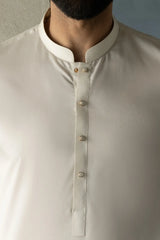 MOSSBURN - CREAM COTTON EXCLUSIVE KAMEEZ SHALWAR