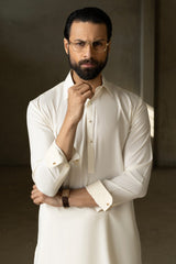 TILBURG - OFF WHITE EXCLUSIVE KAMEEZ SHALWAR