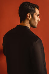 FINLAND - BLACK COTTON KURTA TROUSER