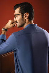 FINLAND - BLUISH GREY COTTON KURTA TROUSER