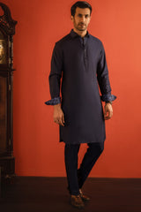 HOLLAND - BLUE COTTON KURTA TROUSER