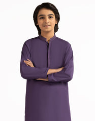 PURPLE SEMI-FORMAL KAMEEZ SHALWAR