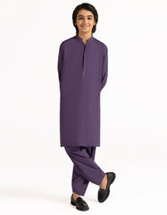 PURPLE SEMI-FORMAL KAMEEZ SHALWAR