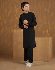 BLACK BLENDED KAMEEZ SHALWAR