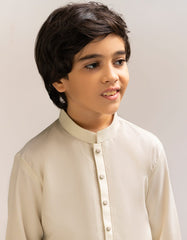 APPLE WHITE BLENDED KAMEEZ SHALWAR