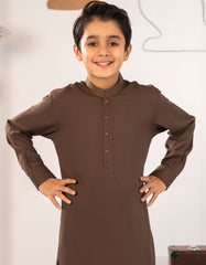 BROWN BLENDED KAMEEZ SHALWAR