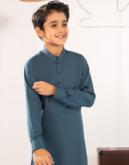 TEAL BLENDED KAMEEZ SHALWAR