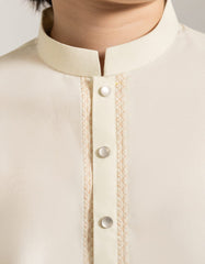 CREAM BLENDED KAMEEZ SHALWAR