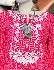 PINK LAWN EMBROIDERED 2PC STITCHED | JLAWN-S-JDS-25-1004