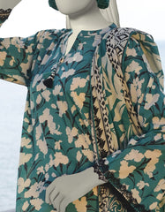 GREEN LAWN PRINTED 2PC STITCHED | JLAWN-S-JDS-25-1010