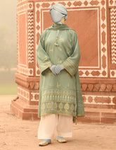 GREEN LAWN PRINTED UNSTITCHED 2PC | JLAWN-S-JDS-25-1051