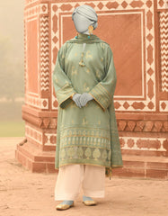 GREEN LAWN PRINTED UNSTITCHED 2PC | JLAWN-S-JDS-25-1051