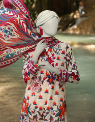 MULTICOLOR LAWN EMBROIDERED UNSTITCHED 2PC | JLAWN-S-JDS-25-1064