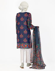 BLUE LAWN EMBROIDERED 2PC STITCHED