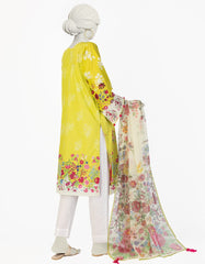 GREEN LAWN EMBROIDERED 2PC STITCHED