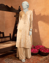 GREY PAPER COTTON EMBROIDERED KURTI