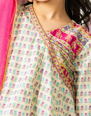 MULTICOLOR LAWN PRINTED 3PC STITCHED