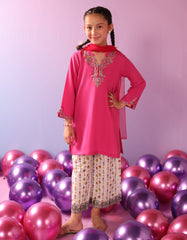 PINK LAWN EMBROIDERED 3PC STITCHED