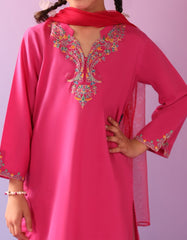 PINK LAWN EMBROIDERED 3PC STITCHED
