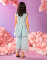 AQUA DOBBY SCHIFFLI 2PC STITCHED