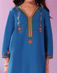 BLUE LAWN EMBROIDERED 2PC STITCHED