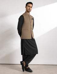 BROWN SUITING WAISTCOAT