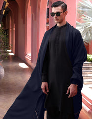 ROYAL BLUE BLENDED MEN SHAWL | JJID-SHAWL