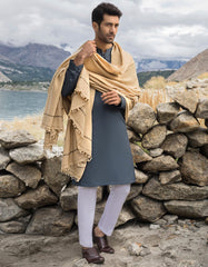 FAWN BLENDED MEN SHAWL | JJID-SHAWL