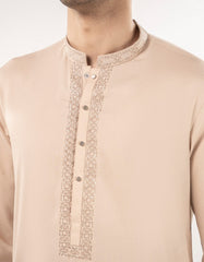 BEIGE BLENDED KURTA | JJK-A-33056