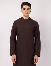 BROWN SEMI-FORMAL KURTA