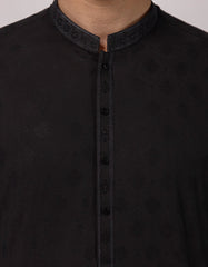 BLACK SEMI-FORMAL KURTA