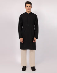 BLACK SEMI-FORMAL KURTA