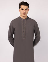 CHARCOAL GREY SEMI-FORMAL KURTA