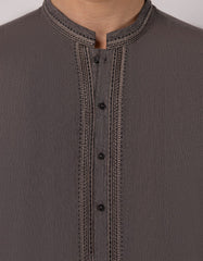 CHARCOAL GREY SEMI-FORMAL KURTA