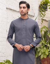 GREY BLENDED SEMI-FORMAL KURTA