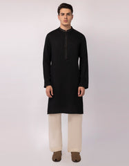 BLACK SEMI-FORMAL KURTA