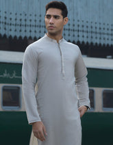 BEIGE COTTON KURTA PAJAMA | JJKP-S-32553