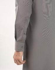 ASH GREY BLENDED KURTA TROUSER