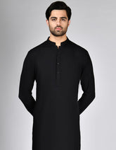 BLACK BLENDED KURTA TROUSER | JJKP-A-47325