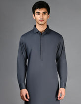 GREY PLAIN KAMEEZ SHALWAR