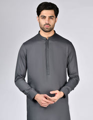 GREY BLENDED KAMEEZ SHALWAR | JJKS-A-33084