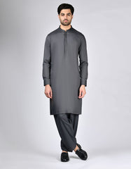 GREY BLENDED KAMEEZ SHALWAR | JJKS-A-33084