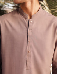 BROWN BLENDED CASUAL KAMEEZ SHALWAR