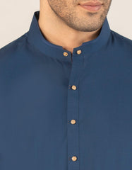 BLUE BLENDED CASUAL KAMEEZ SHALWAR