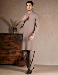 BROWN BLENDED KAMEEZ SHALWAR | JJKS-A-34974
