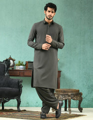 HUNTER GREEN BLENDED KAMEEZ SHALWAR | JJKS-42247